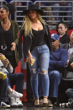 Beyonce Knowles Los Angeles Clippers Vs Brooklyn Nets March 2, 2016