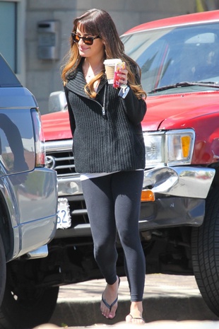 Lea Michele Cafe Gratitude March 31, 2014