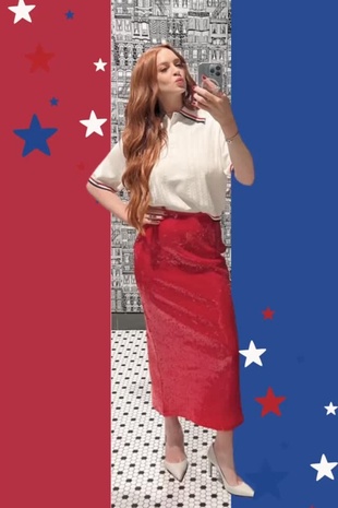 Lindsay Lohan Instagram July 4, 2024