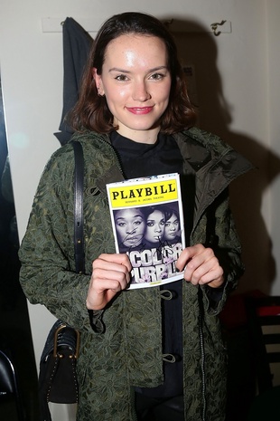 Daisy Ridley Backstage at the Color Purple December 2, 2015