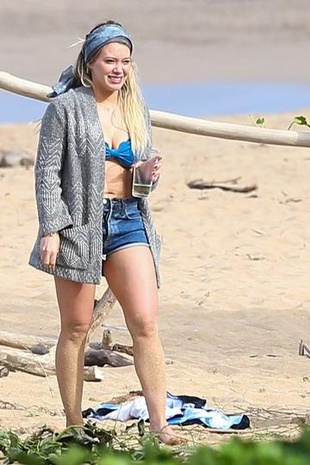 Hilary Duff Kauai, Hawaii January 2, 2016