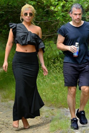 Lady Gaga With Christian Carino in Montauk June 22, 2017