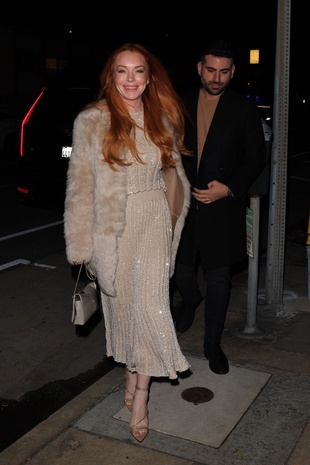 Lindsay Lohan With Her Husband Bader Shammas in La March 16, 2024