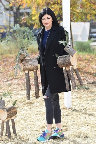 Kylie Jenner Shopping For a Christmas Tree December 10, 2014