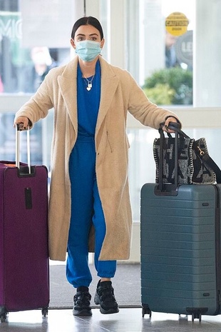 Lucy Hale JFK Airport January 1, 2021