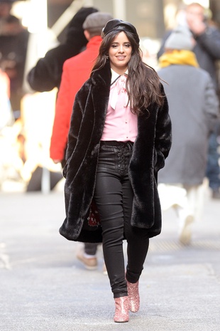 Camila Cabello Filming a Mastercard Commercial December 6, 2018