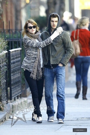 Emma Stone Out and About New York City with Andrew March 21, 2011