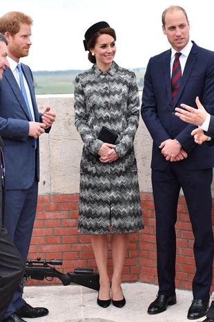 Kate Middleton Battle of the Somme 100th Anniversary at Thiepval Memorial to the Missing, Thiepval, France, June 30, 2016