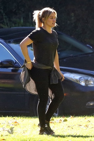 Hilary Duff at a Park November 28, 2014