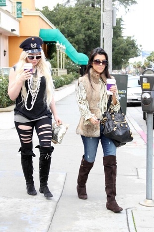 Kourtney Kardashian Leaving a Coffee Shop in Los Angeles February 19, 2011