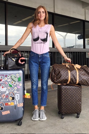 Chiara Ferragni at LAX September 12, 2015