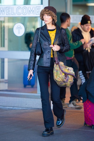 Bella Hadid JFK Airport November 16, 2019