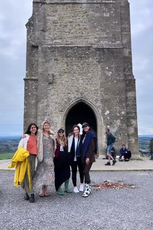 Jessica Alba Glastonbury Tor October 5, 2022