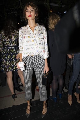 Alexa Chung Erdem Fashion Show September 14, 2014