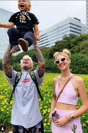 Chiara Ferragni at Hamarikyu Gardens July 13, 2019