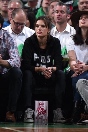 Alessandra Ambrosio Boston Celtics Game May 15, 2017