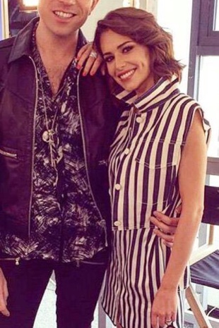 Cheryl Cole with Nick Grimshaw July 2015