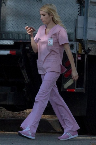 Emma Roberts Scream Queens Set August 5, 2016