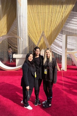 Lily Aldridge Academy Awards Red Carpet Rehersals February 9, 2020