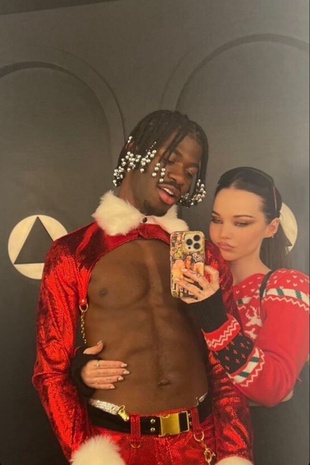 Dove Cameron With Lil Nas X Instagram Story, December 19, 2022