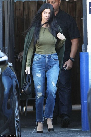 Kourtney Kardashian Los Angeles December 18, 2015