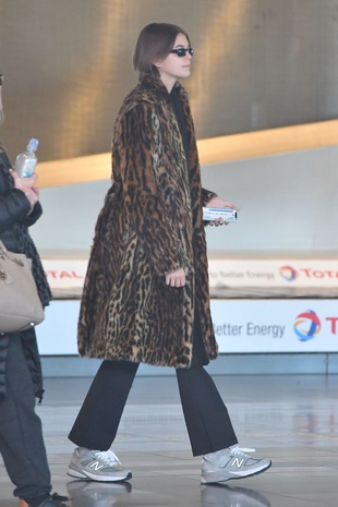 Kaia Gerber Charles-De-Gaulle Airport in Paris January 18, 2020