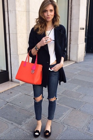 Chiara Ferragni in Paris Via Instagram March 12, 2014