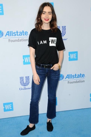 Lily Collins We Day California April 27, 2017