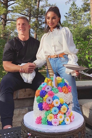 Olivia Culpo Christian McCaffrey's 24th Birthday June 7, 2020