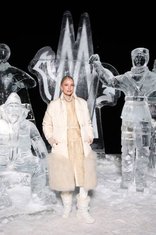 Leonie Hanne Moncler Grenoble Fall Winter 2024 Fashion Show on February 3, 2024