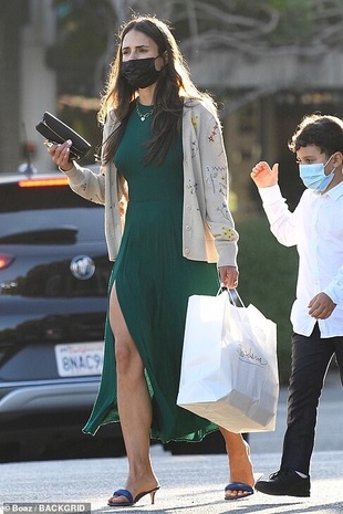 Jordana Brewster out in Brentwood September 3, 2021