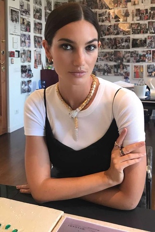 Lily Aldridge Bvlgari Gems Room October 8, 2018