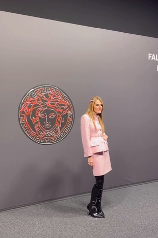 Anna Dello Russo Versace Show February 23, 2024