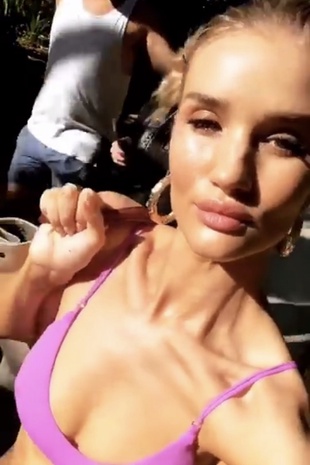 Rosie Huntington-Whiteley Raffles Seychelles November 12, 2018