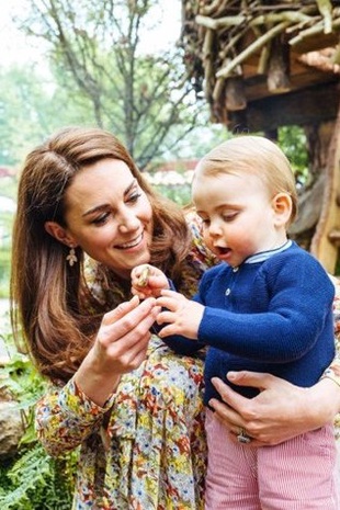 Kate Middleton With Prince Louis