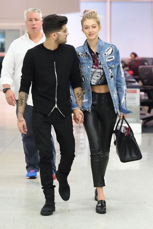 Gigi Hadid with Zayn Malik at JFK Airport September 15, 2016