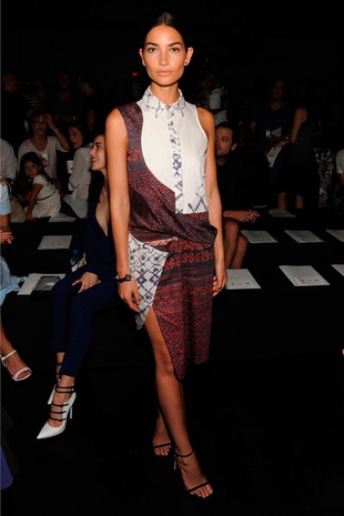 Lily Aldridge Prabal Gurung Fashion Show September 6, 2014