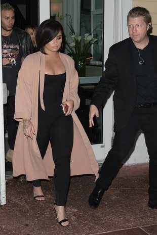 Demi Lovato Prime 112 Restaurant in Miami March 29, 2018