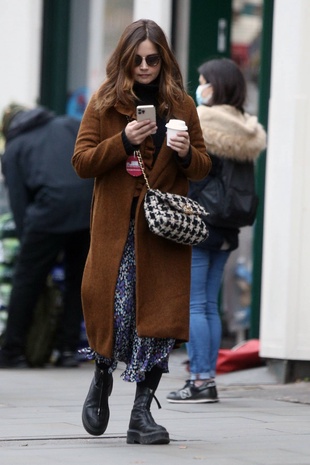 Jenna Coleman out in London November 16, 2021