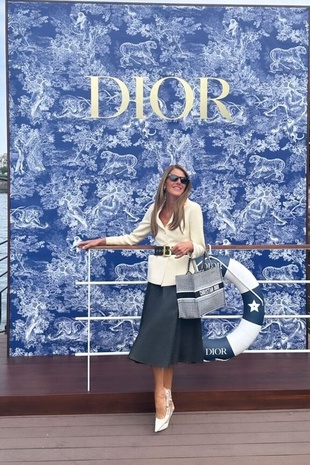 Anna Dello Russo Dior Spa Cruise Pop-Up July 4, 2023