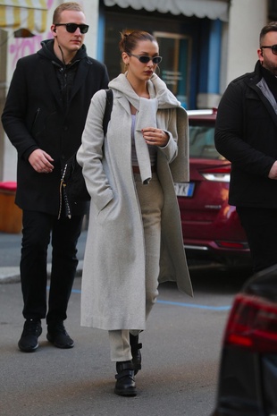 Bella Hadid Milan Fashion Week January 13, 2018