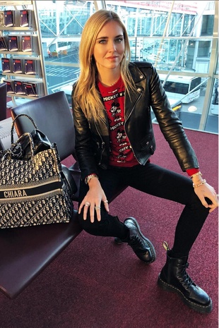 Chiara Ferragni at the Charles De Gaulle Airport September 26, 2018