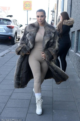 Kim Kardashian West Iceland April 18, 2016