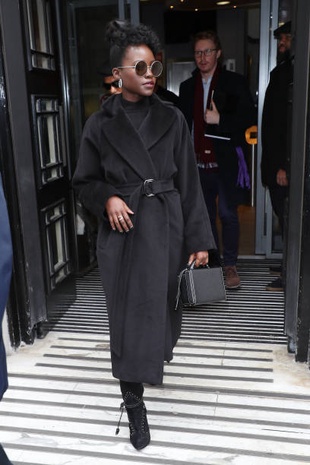 Lupita Nyong'o Leaving BBC Radio 2 in London March 15, 2019