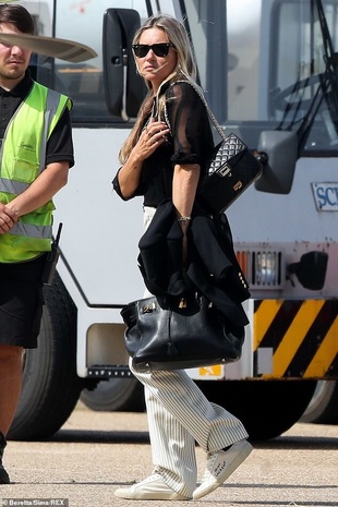 Kate Moss Luton Airport July 23, 2020