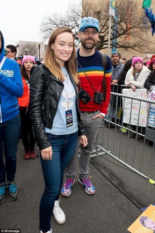 Olivia Wilde Washington DC Women's March January 21, 2017