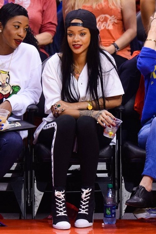 Rihanna LA Clippers Game May 9, 2014