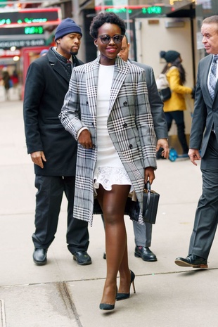 Lupita Nyong'o Arriving at Good Morning America February 14, 2018