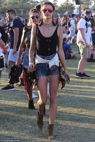 Alessandra Ambrosio Coachella April 16, 2016