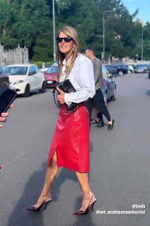 Anna Dello Russo Tod's Menswear Show June 16, 2024